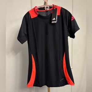Adidas Tiro 24 NWT Small Soccer Jersey  Black & Solar Red MSRP $80